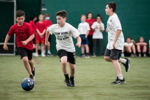 kids playing soccer